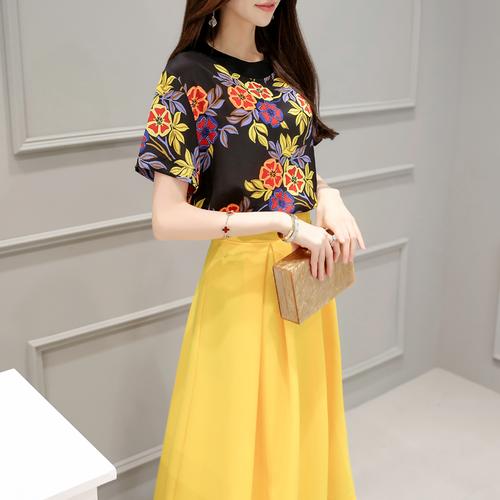 芷墨服飾2020夏季印花圓領(lǐng)短袖中腰休閑時尚兩件套——下架商品回顧